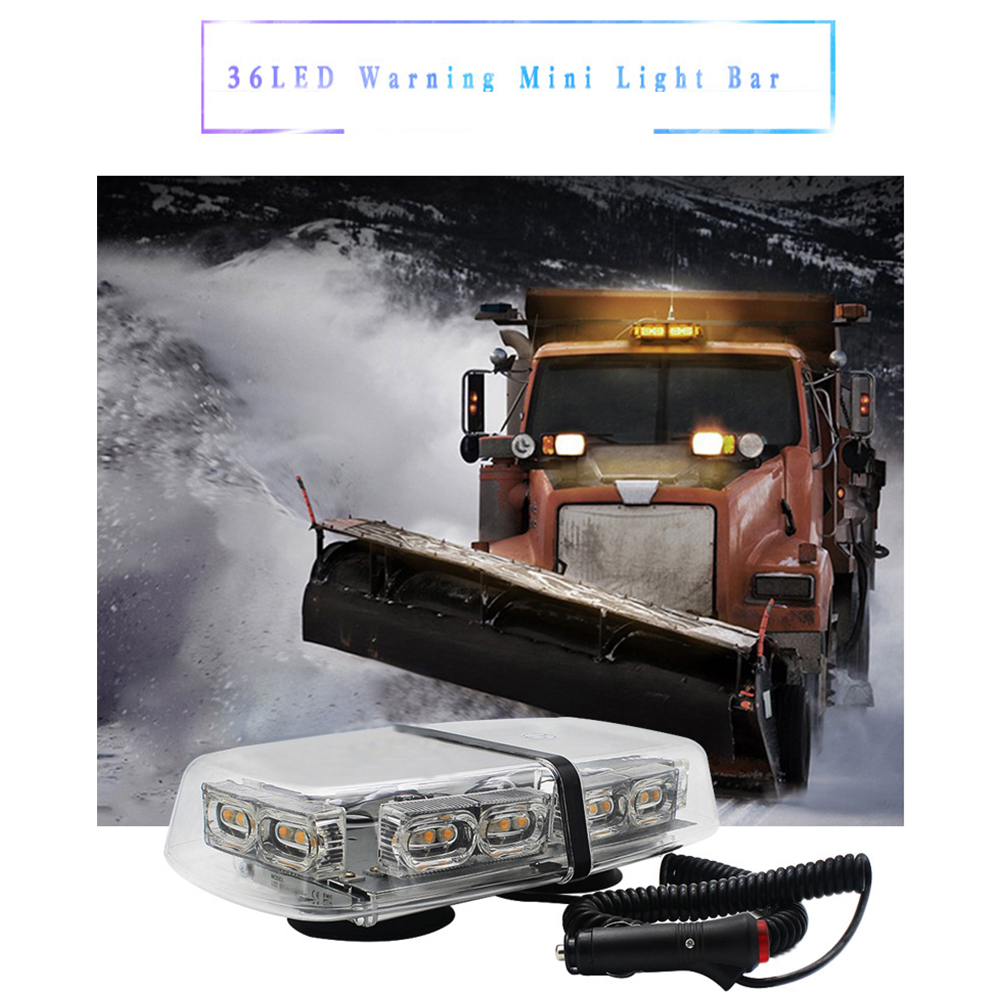 DC12-24V 36LEDs High-Intensity Roof Hazard Warning Light, Emergency Road Rescue Flashing Light, Car Magnetic Top Strobe Mini Engineering Light DC12-24V 36LEDs High-Intensity Roof Hazard Warning Light, Emergency Road Rescue Flashing Light, Car Magnetic Top Strobe Mini Engineering Light